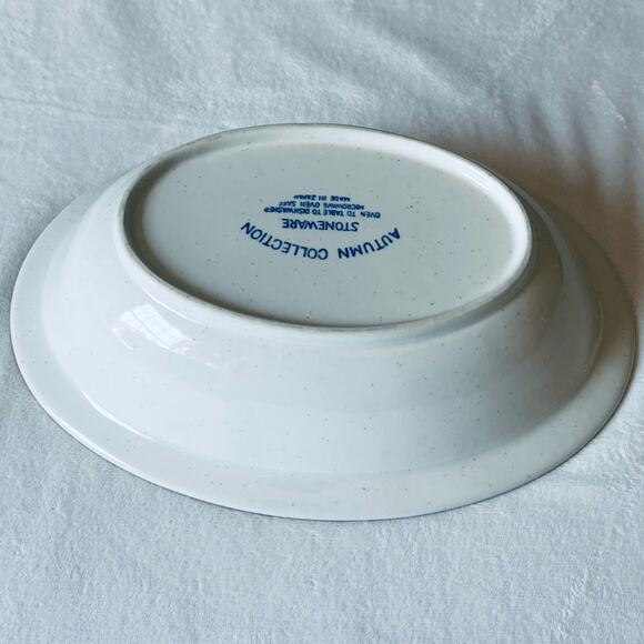 Vintage Autumn Collection Speckled Stoneware Serving Dish Bowl Cookware - Picture 6 of 12